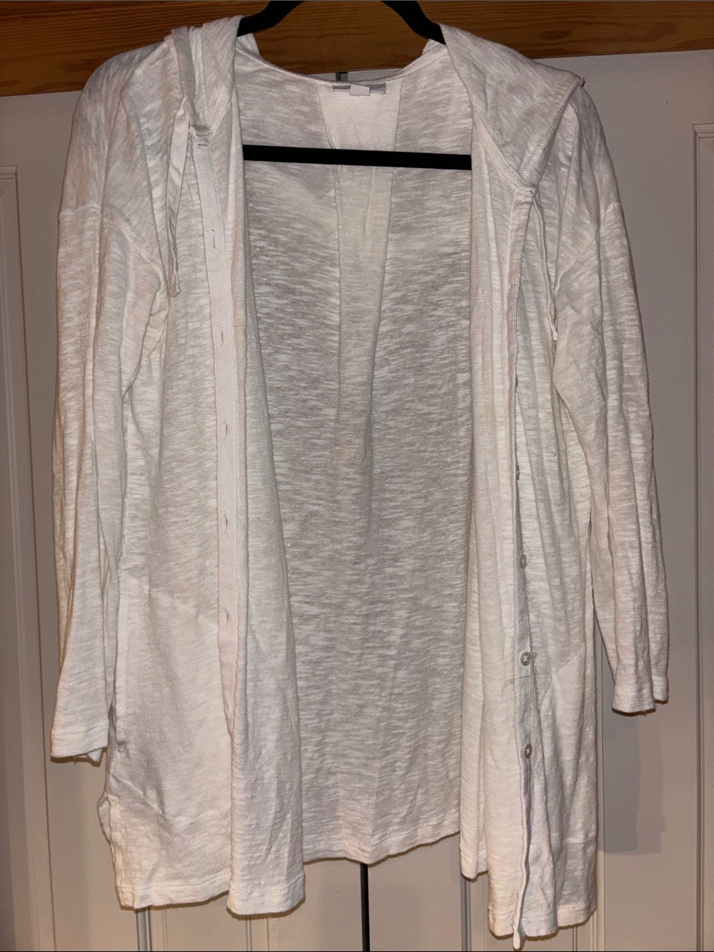 J. Jill Cream Lightweight Knit Top with Subtle Texture